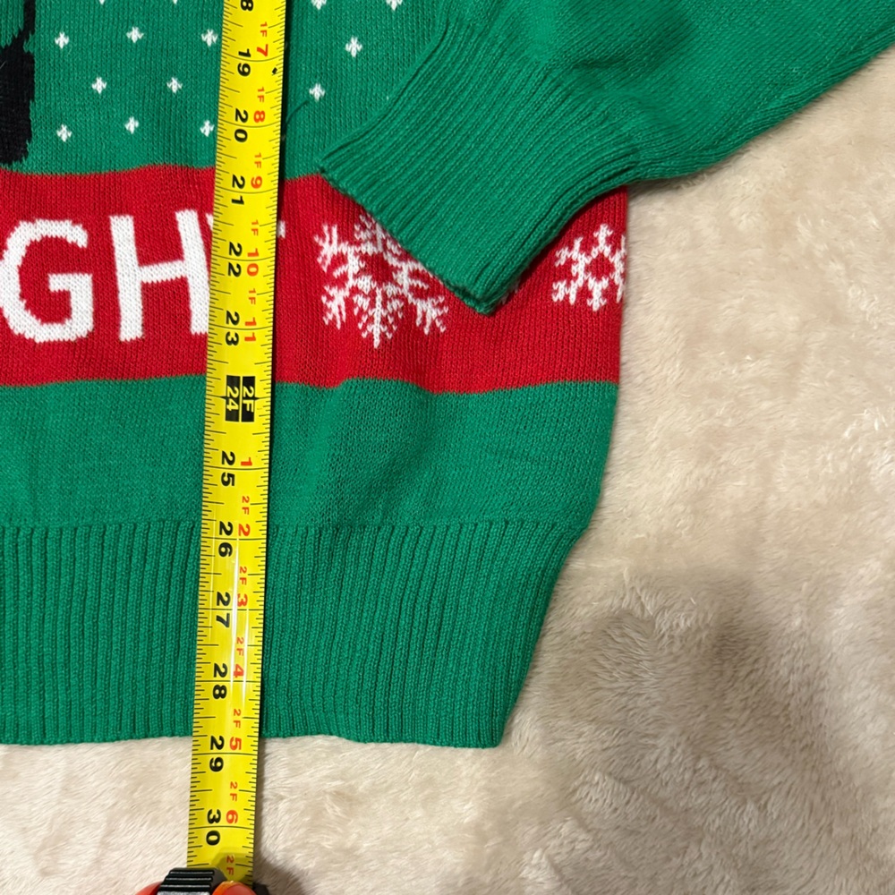 NWT Take Me Gnome Tonight Ugly Christmas Sweater Gnome Beer Funny Holiday‎ Green - Picture 8 of 8